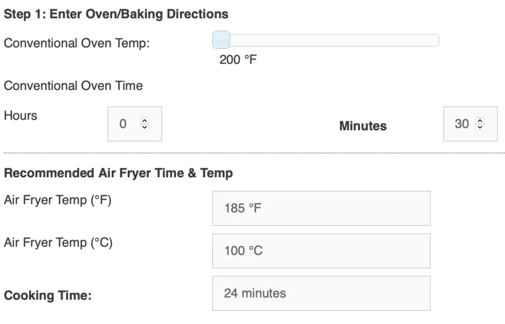 Oven Temperature Conversion Calculator & Chart - Inch Calculator